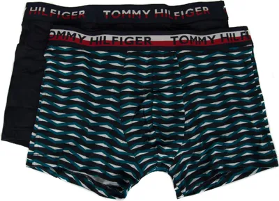 Obrázek produktu pro Balení 2 ks pánských boxerek TH2 TOMMY HILFIGER, model UM0UM01233 2P TRUNK PRINT, velikost M / obvod 32–34 / 81–86 cm, 95 % bavlna, 5 % Elastan