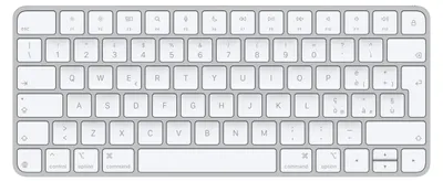 Produktbild von Apple Magic, Mini, Verkabelt & Kabellos, USB + Bluetooth, QWERTY, Weiß