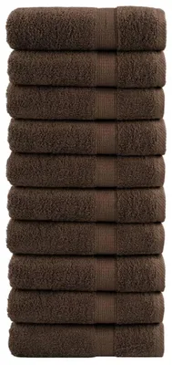 Immagine prodotto di Asciugamani vidaXL Premium SOLUND, 10 pezzi, marroni, 50x100 cm, 600 g/m²