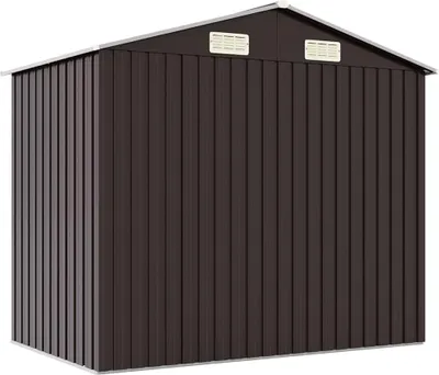 Obrázok produktu pre vidaXL Záhradný prístrešok Brown 205x129x183 cm Pozinkovaná oceľ