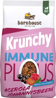 Produktbild von Krunchy Plus Immune - Acerola Johannisbeere 325g | BARNHOUSE