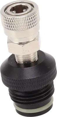 Image de CO2 -Réservoir Adaptateur femelle -Epreuve de fuite Acier inoxydable Alliage d'aluminium 8mm G1/2 14 Tuyau Ajustement du raccord rapide