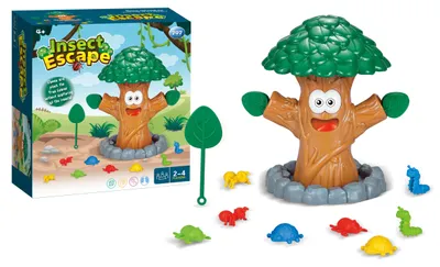 Produktbild von Insect Escape Baumspiel - spannendes Reaktionsspiel für Kinder ab 4 Jahren, 2-4 Spieler, motorische Fähigkeiten fördern
