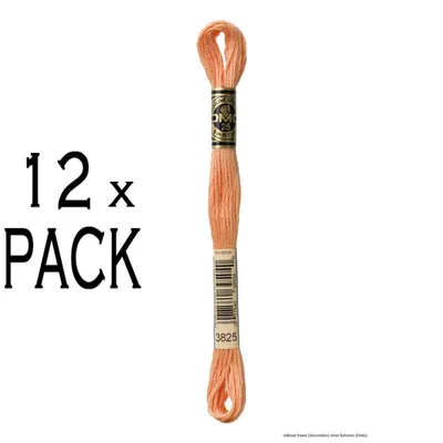 Image de 12x DMC Fil de broderie Mouline Special 117mc -3825, 6 fils, 8m