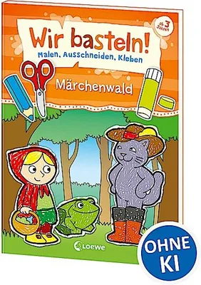 Immagine prodotto di Wir basteln! - Malen, Ausschneiden, Kleben - Märchenwald