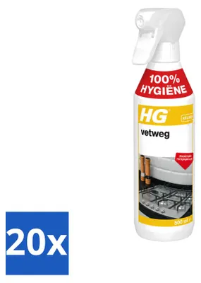 Produktbild von 20 x HG Fettweg - Maximale Reinigungskraft - 500 ml - Vorteilspackung - 20 Stücke