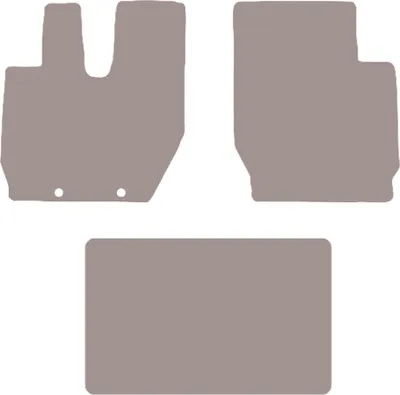 Image de Tapis de sol en velours pour camion Iveco Stralis (2013-2019) - set de tapis de sol LUX beige (3 pièces)