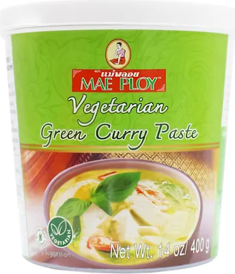 Produktbild von Mae Ploy Thai Currypaste GRÜN VEGETARISCH 400g