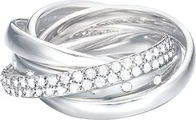 Produktbild von Esprit Damen Ring Messing JW50057 Silber ESRG02838A1, Ringgröße:57 (18.1 mm Ø)