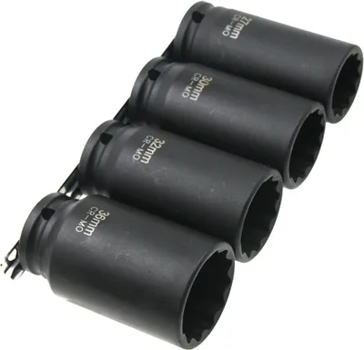 Image de Douilles IMPACT Douille Noix 12 pans VIELZAHN 27 30 32 36 mm