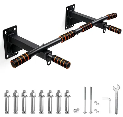 Image de Barre de traction multifonctionnelle 5 en 1, capacité de 250 kg – 6 poignées antidérapantes