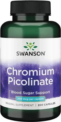 Zdjęcie produktu dla Pikolinian chromu 200 mcg 200 kapsułek Swanson Health Products