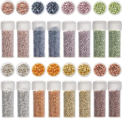 Productafbeelding van 80g Cilinder Glas Zaadparels voor Sieradenmaken