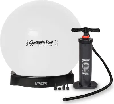 Produktbild von Original Pezziball STANDARD m. Standpumpe und Ballschale - weiß