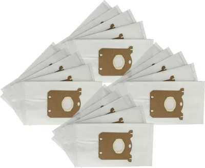Produktbild von vhbw 20x Staubbeutel kompatibel mit AEG UltraSilencer AUS4030 - AUS4090, AUS3966P, AUS3965/P, AUS3931G/R, AUS3930 Staubsauger - 29cm x 16,5cm Weiß