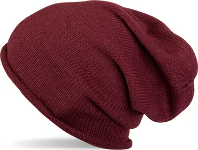 Produktbild von styleBREAKER warme Feinstrick Beanie Mütze in Unifarben, Strickmütze mit Rollrand, Wintermütze, Uni 04024063