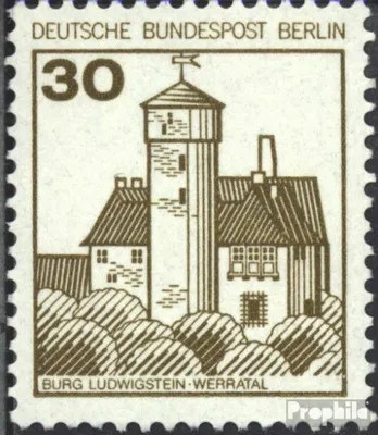 Produktbild von Briefmarken Berlin (West) 1977 Mi 534A R I mit Zählnummer postfrisch Burgen und Schlösser