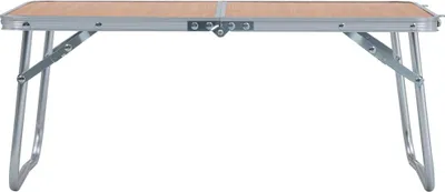 Produktbild von vidaXL Klappbarer Campingtisch Braun Aluminium 60 x 40 cm