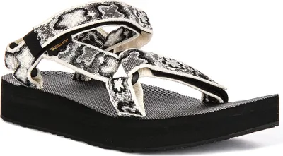 Produktbild von Teva Midform Universal in Black Flower für Damen – 5 UK - 38 EU - 7 US / Black Flower