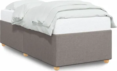 Image de Maison Exclusive - Cadre de lit sans matelas taupe 90x190 cm tissu