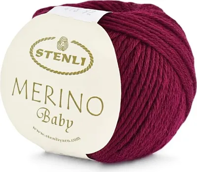 Produktbild von Stenli Merino Baby Wolle Jeżyna - Weich, Wärmeisolierend, Ideal für Allergiker