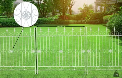 Produktbild von Gartenzaun Mangold weiß