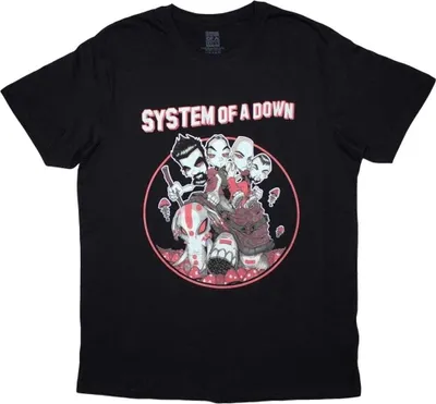 Produktbild von System of a Down Mushroom People Black S T-Shirt