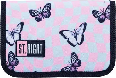 Produktbild von Federmappe Etui Kinder Mädchen ST.RIGHT Schmetterling Mäppchen