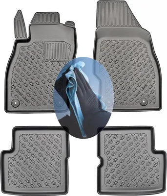 Produktbild von Z510411 TPE-Gummifußmatten kompatibel mit  Opel Corsa E   Schrägheck Hatchback 3-türer 2014-2019