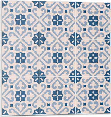 Immagine prodotto di Motivo con ornamenti su piastrelle - Piastrelle 3D autoadesive - Pannelli in PVC e vinile - Piastrelle per cucina e bagno - Decalcomanie decorative per pareti - 4 pezzi 50 x 50 cm