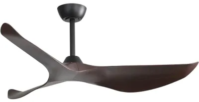 Zdjęcie produktu dla Wentylator sufitowy bez oświetlenia, z pilotem i timerem, silnik DC, 6 stopni prędkości, średnica 96 cm, kolor czarny