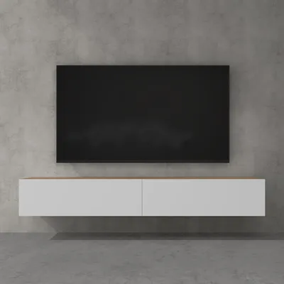 Produktbild von doporro TV Lowboard hängend Fernsehschrank Wohnzimmer | TV-Schrank hängend Fernsehtisch Hängeschrank 200cm Fernsehschrank02