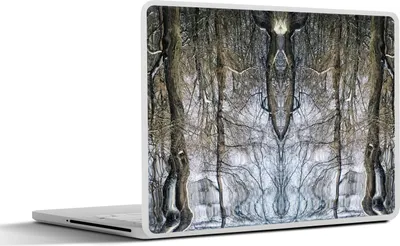Produktbild von MuchoWow® Laptop Aufkleber Sticker Cover Baum - Kunst - Psychedelisch 25x18 cm - Laptop-Deko