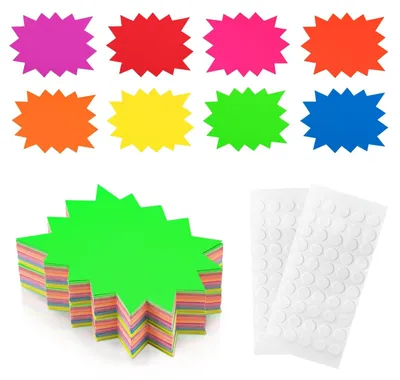 Productafbeelding van Verkooplabels vlooienmarkt - Prijskaartjes - 13 x 17 cm - 8 kleuren