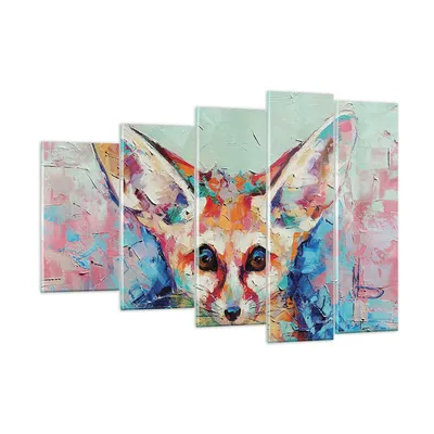 Produktbild von Bilder auf glas - 5 Teile - Klein November Bunt - 150x100cm - Glasbilder - Wandbilder - Bilder - zum Aufhängen bereit - Wanddekoration aus Glas - Glas Bilder - Wandbild auf Glas - GEG150x100-4568