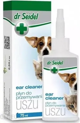 Zdjęcie produktu dla Laboratorium DermaPharm Dr Seidel Płyn Do Przemywania Uszu Dla Psów I Kotów 75ml