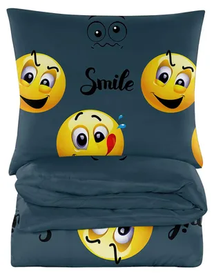 Immagine prodotto di Biancheria Da Letto In Cotone 160X200 Grosse Emotes