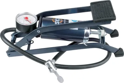 Produktbild von SKS Fußluftpumpe 5bar Einzelzylinder m.Manometer