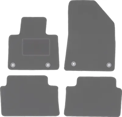 Produktbild von Graphit-Fußmatten für: Citroen C5 II X7 Liftback, Limousine, Kombi, Tourer (2008-2017)
