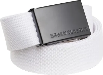 Produktbild von Urban Classics - Gürtel, Canvas-Herren TN174 (Einheitsgröße) (Weiß/Schwarz)