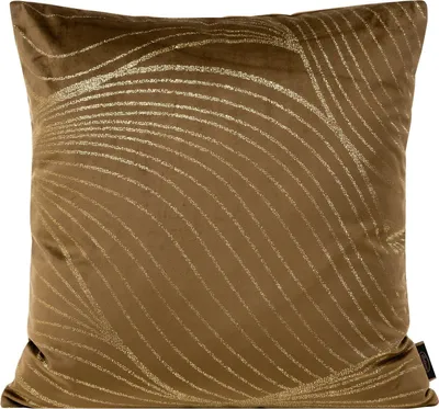 Image de EUROFIRANY | Taie d'oreiller - 45x45 cm - Marron - Velours