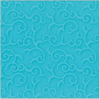 Produktbild von Servietten "ROYAL Collection" 1/4-Falz 40 cm x 40 cm türkis "Casali"