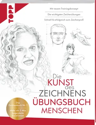 Produktbild von Die Kunst des Zeichnens Übungsbuch - Menschen. Mit neuem Trainingskonzept