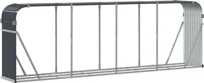Produktbild von Kaminholzunterstand Anthrazit 300x45x100 cm Verzinkter Stahl