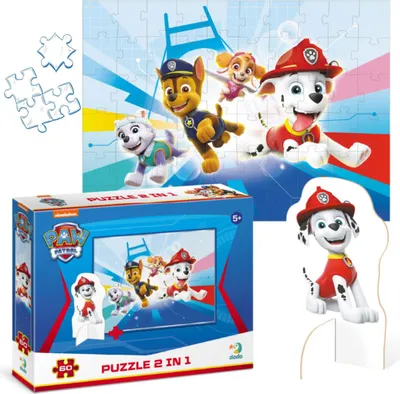Obrázok produktu pre Puzzle 60 Tlapková patrola s figúrkou