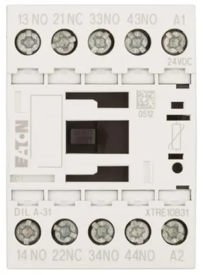 Image de Eaton Contacteur auxiliaire 24 VDC 3 NO+1 NC - bornes à vis 1.6 kW (DILA-31 (24VDC))
