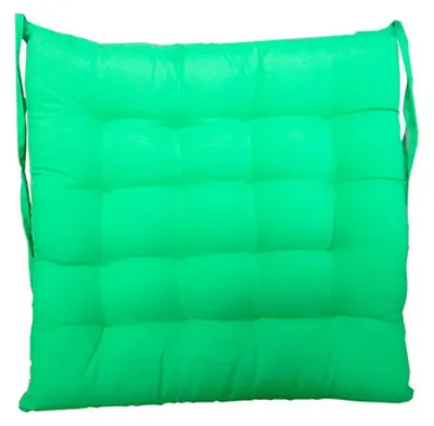 Produktbild von Beautissu 4er Set Stuhlkissen 40x40 mit Bändern Lea, Grün