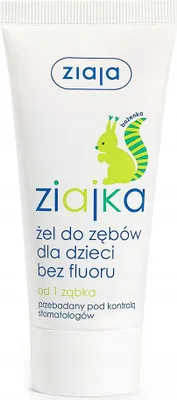 Image de Ziaja Ziajka Gel dentaire pour enfants sans fluor, 50 ml