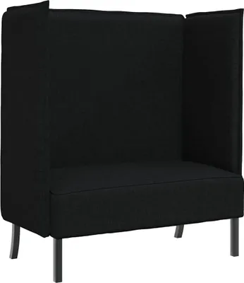 Produktbild von vidaXL Hoher Rücken Sofa 101cm Schwarz Stoff