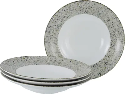 Produktbild von CreaTable, 24708, Stone Collection Genua, Pastateller 4-tlg, Porzellan